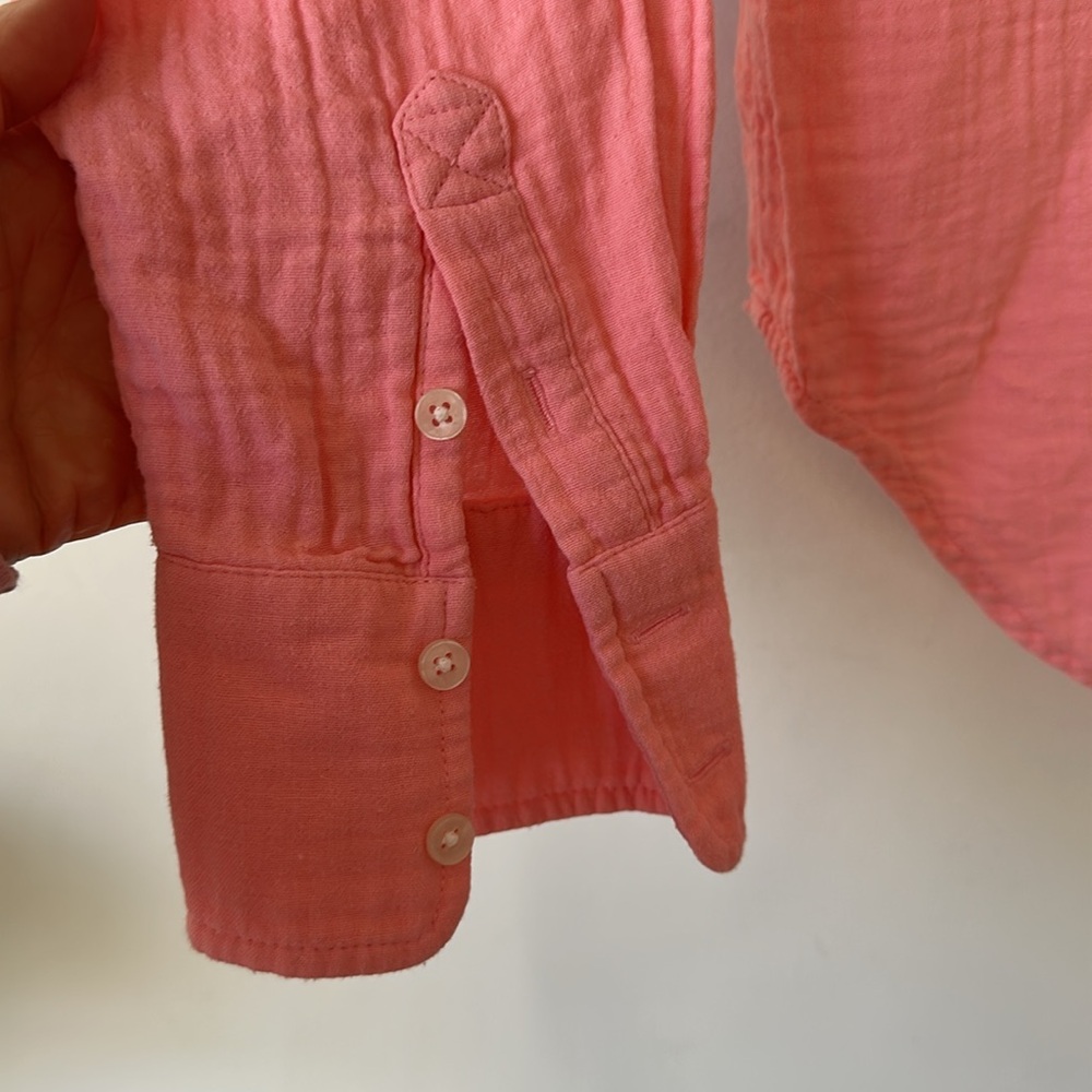 Boden Cotton Texture Shirt in Pink - Picture 5 of 10